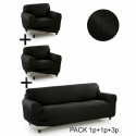Sofa Cover Sofakover Pocket Trio Romeo 3 Units - Linen