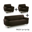 Sofa Cover Sofakover Pocket Trio Romeo 3 Units - Linen