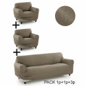 Sofa Cover Sofakover Pocket Trio Romeo 3 Units - Linen