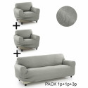 Sofa Cover Sofakover Pocket Trio Romeo 3 Units - Linen