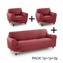 Sofa Cover Sofakover Pocket Trio Romeo 3 Units - Linen