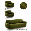 Sofa Cover Sofakover Pocket Trio Romeo 3 Units - Linen
