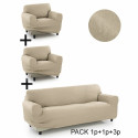 Sofa Cover Sofakover Pocket Trio Romeo 3 Units - Linen