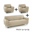Dīvāna pārvalks Sofakover Pocket Trio Romeo 3 gb. - Lins