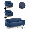 Sofa Cover Sofakover Pocket Trio Romeo 3 Units - Linen