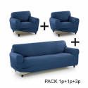 Sofa Cover Sofakover Pocket Trio Romeo 3 Units - Linen