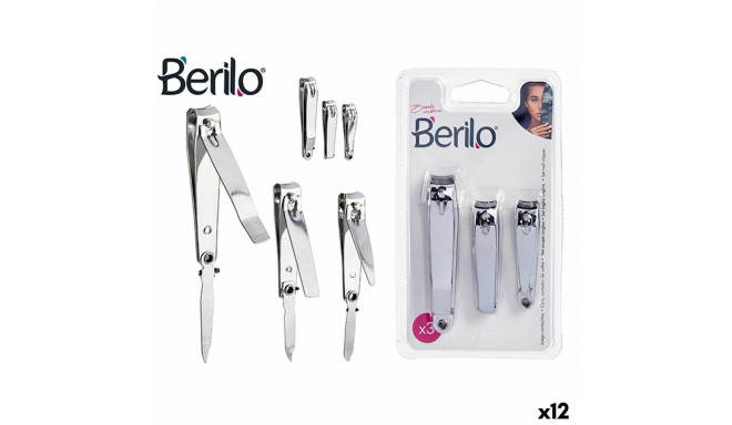 Küünetangid Berilo 1703239 1703239 Hõbedane Metall (12 Ühikut)