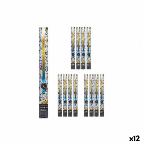 Confetti cannon NAVI-AR-482 NAVI-AR-482 Multicolour Paper Cardboard Plastic 5 x 78,5 x 5 cm (12 Unit