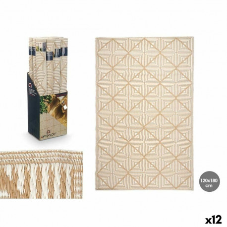 Carpet GiftDecor EXAG-1005 White Beige polypropylene 120 x 180 cm (12 Units)
