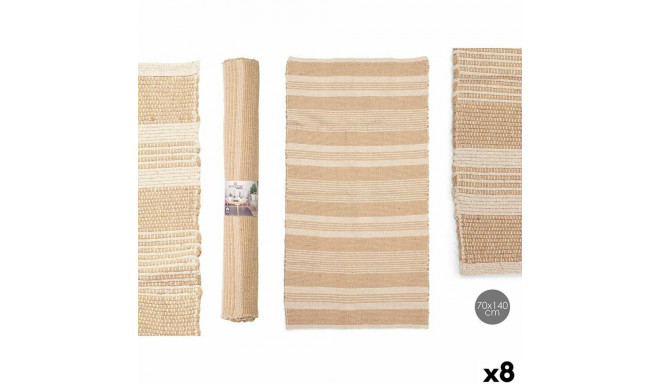 Carpet NO.01 White Brown 70 x 140 cm (8 Units)