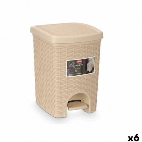 Atkritumu tvertne Stefanplast 30796 Bēšs Plastmasa 20 L (6 gb.)