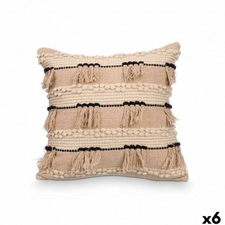 Cushion Gift Decor 4739 4739 Black Natural 45 x 15 x 45 cm (6 Units)