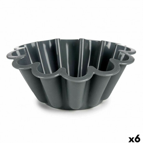 Küpsetusvorm Kinvara HH477 Helehall Tumehall Silikoon 1,5 L 24,5 x 10 x 24,5 cm (6 Ühikut)