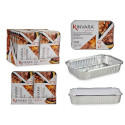 Set of Food Trays Kinvara 82176 Silver Aluminium 2,3 L 21 x 6 x 30,5 cm (12 Units) Set of Food Trays Kinvara 82176 Silver Aluminium 2,3 L 21 x 6 x 30,5 cm (12 Units)