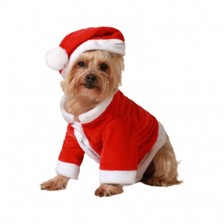 Dog Costume Father Christmas - L