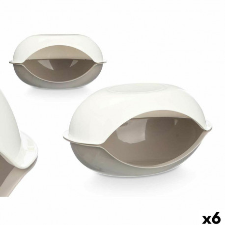 Koera voodi Mascow ARDNT-10 Valge Hall Plastmass 58 x 32 x 37 cm 6 Ühikut