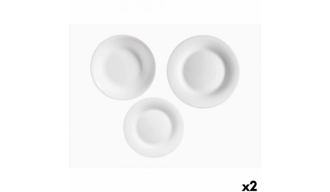Dinnerware Set Vivalto F-LP100-80-85 F-LP100-80-85 White Opaline glass (2 Units)