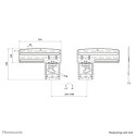 Televiisori Alus Neomounts WL30-265BL1 43" 60 Kg