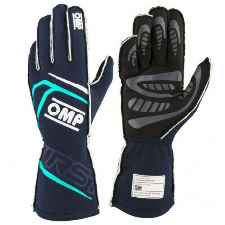 Karting Gloves OMP MY2025 Sinine Meresinine FIA 8856-2018 - XL