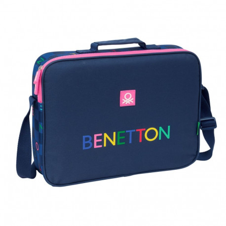 Kooliseljakott Benetton Damero Meresinine 38 x 28 x 6 cm