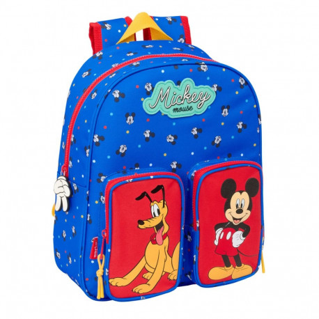 Kooliseljakott Mickey Mouse Clubhouse Good day Sinine 28 x 34 x 10 cm