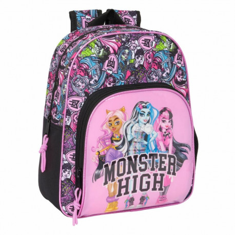 School Bag Monster High Drama Multicolour 28 x 34 x 10 cm