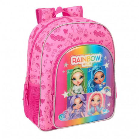 School Bag Rainbow High Shine Multicolour 32 x 38 x 12 cm