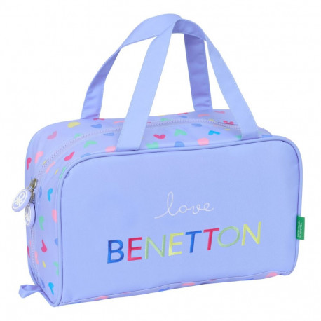 Ceļojumu Piederumu Somiņa Benetton Lila Ceriņš 31 x 14 x 19 cm