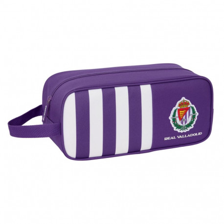 Travel Slipper Holder Real Valladolid C.F. White Purple 34 x 15 x 14 cm