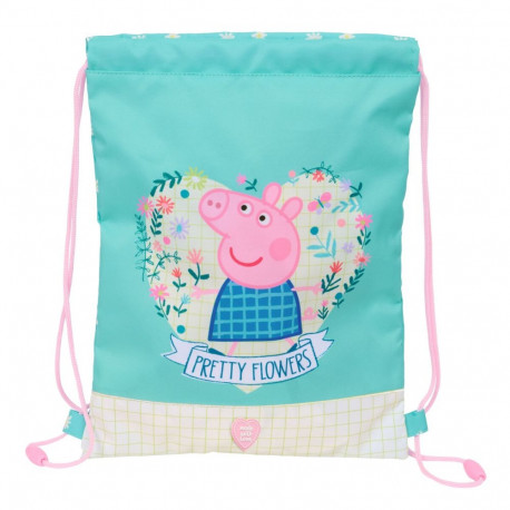 Paeltega kingikott Peppa Pig Pretty flowers Kollane Mündiroheline 26 x 34 x 1 cm