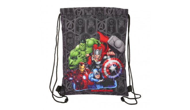Backpack with Strings The Avengers Vendetta Black 26 x 34 x 1 cm