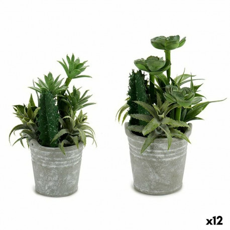 Decorative Plant Ibergarden XD18-1182A-B XD18-1182A-B Plastic Cement 15 x 24 x 15 cm (12 Units)