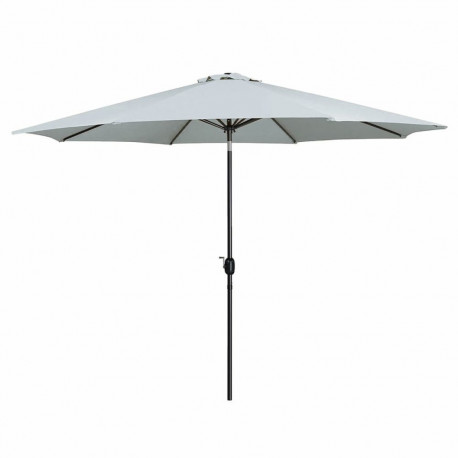 Marbueno Umbrella Steel 8 Ribs D300 cm Polyester White Garden, Pool, Terrace 10487