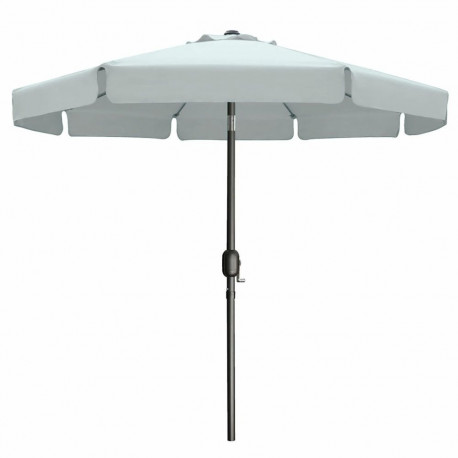 Marbueno Umbrella Steel 8 Ribs D300 cm Polyester White Garden, Pool, Terrace 10491