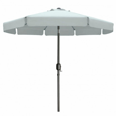 Marbueno Umbrella Steel 8 Ribs D300 cm Polyester White Garden, Pool, Terrace 10489