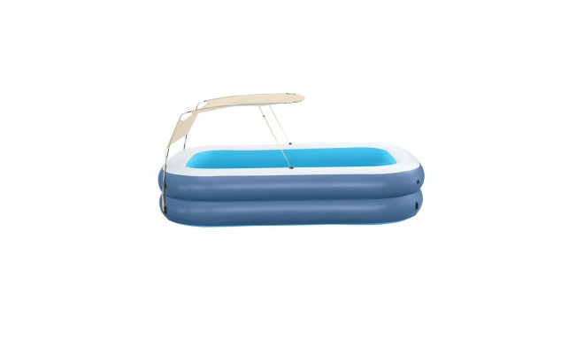 Bestway Inflatable Pool 2 Chambers Rectangular with Canopy 254x178x140 cm +6 Years