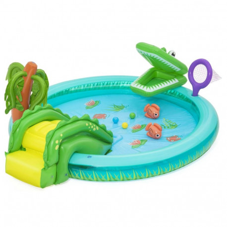 Täispuhutav lastebassein Bestway Crocodile Cove 224 x 181 x 72 cm