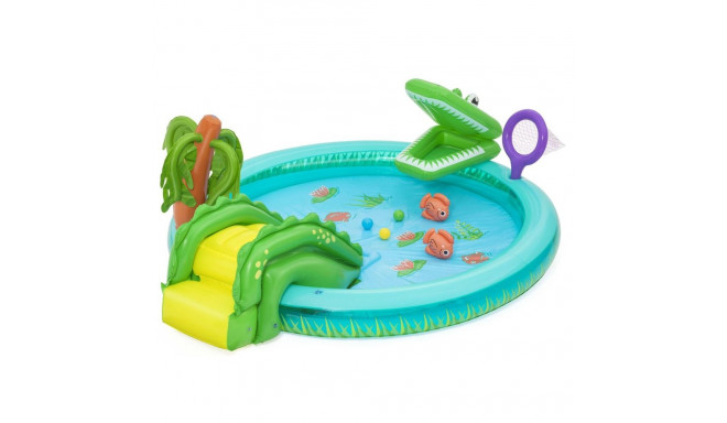 Täispuhutav lastebassein Bestway Crocodile Cove 224 x 181 x 72 cm