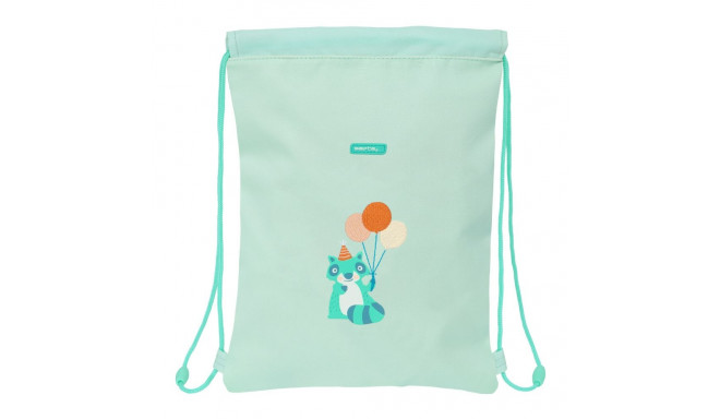 Backpack with Strings Safta Fiesta Green 26 x 34 x 1 cm