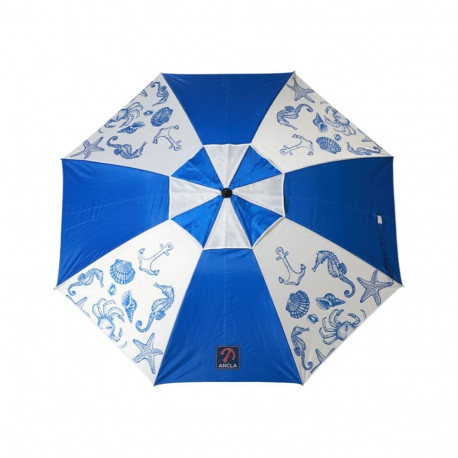Beach parasol Blue Ø 180 cm SPF50+ Navy