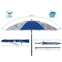 Beach parasol Blue Ø 180 cm SPF50+ Navy