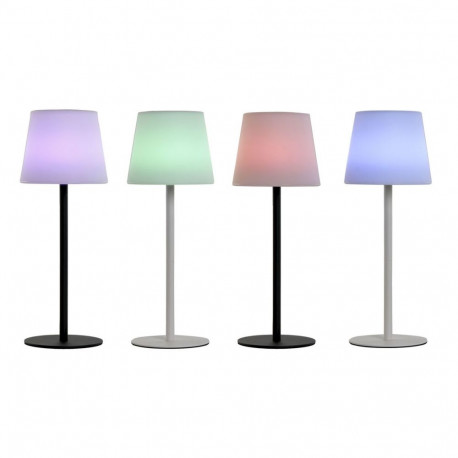 Solārā lampa Home ESPRIT Balts Melns 15 x 15 x 40 cm