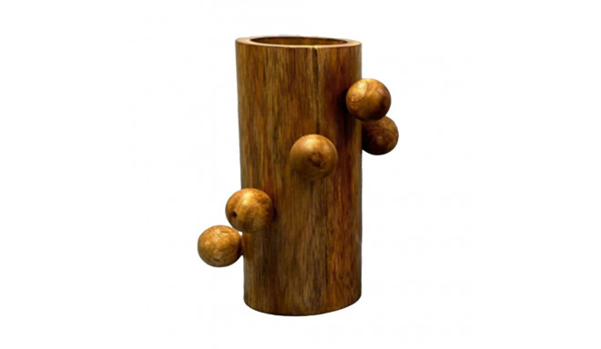 Vase Home ESPRIT Brown Mango wood 16 x 16 x 23 cm