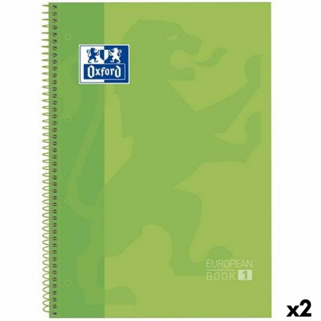 Grāmata par Gredzeniem Oxford Classic Europeanbook 1 Write&Erase Zaļš A4+ 80 Loksnes 5 Daudzums (2 g