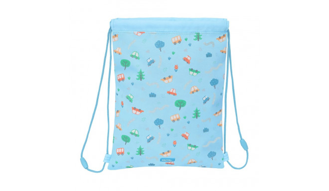 Backpack with Strings Safta Coches Blue 26 x 34 x 1 cm