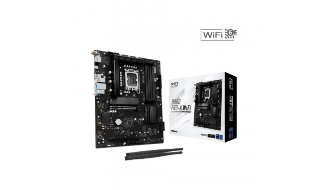 Asrock Mainboard||Intel B860 Express|LGA1851|ATX|Memory DDR5|Memory slots 4|1xPCI-Express 4.0 16x|1x