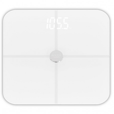 Adler Smart Bathroom Scale | AD 8187 | Maximum weight (capacity) 180 kg | Accuracy 100 g | Body Mass
