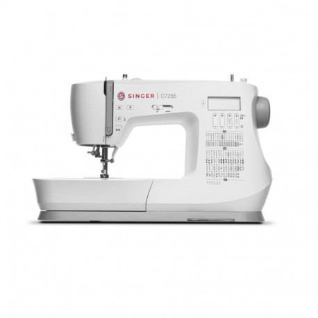 Singer Sewing Machine C7255 Number of stitches 200, Number of buttonholes 8, White