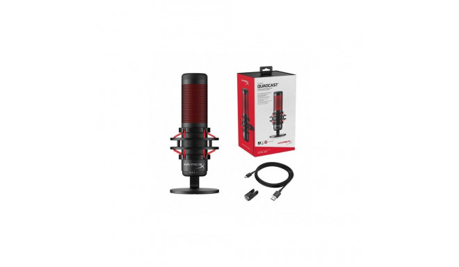 HyperX HyperX QuadCast - USB Microphone (Black-Red)
