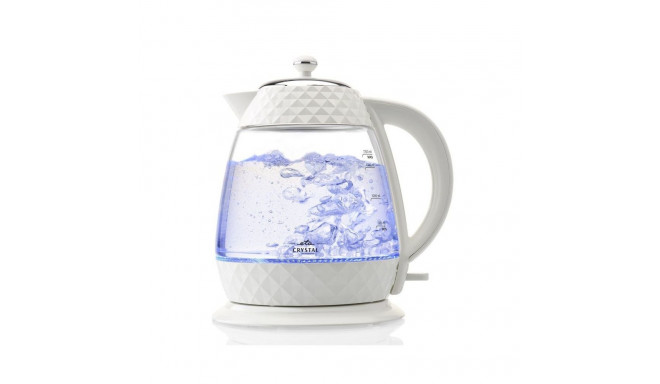 ETA Crystal Kettle 315490010 Electric, 2200 W, 1.7 L, Glass, 360 rotational base, Glass/White